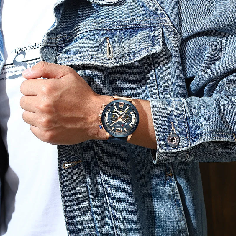 Relógio Luxury Masculino Curren