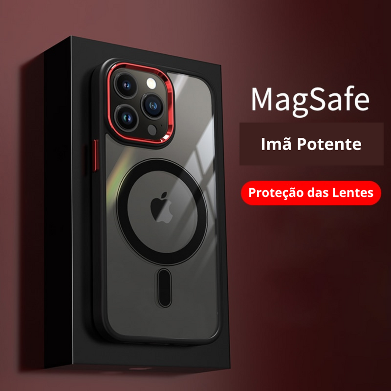 Capa iPhone com MagSafe e Proteção nas Lentes